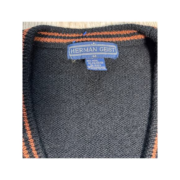 Vintage Herman Geist Wool Cardigan Horse Buttons - Picture 2 of 5